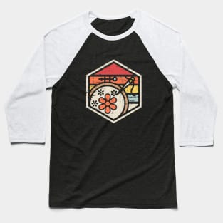 Retro Badge Embroidery Baseball T-Shirt
